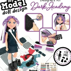 EDUCA BORRAS Kit de diseño de moda para muñeca estilo academía oscura