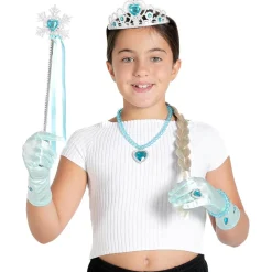 TOYS "R" US Kit de Disfraz Princesa Hielo: Corona y Accesorios Azul Plata XS ㅤ* Disfraces|Halloween