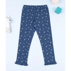 Prenatal Legging azul con micro flores para niña* Niña 2-10 Años·Leggings Y Faldas|Niña·Niña 2-10 Años