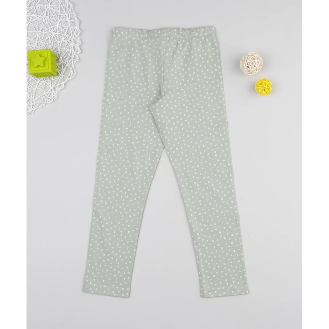 Prenatal Legging niña verde con flores* Niña 2-10 Años·Leggings Y Faldas|Niña·Niña 2-10 Años