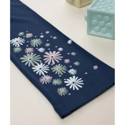 Prenatal Leggings azul niña con flores