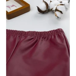 Prenatal Leggings efecto piel burdeos para niña