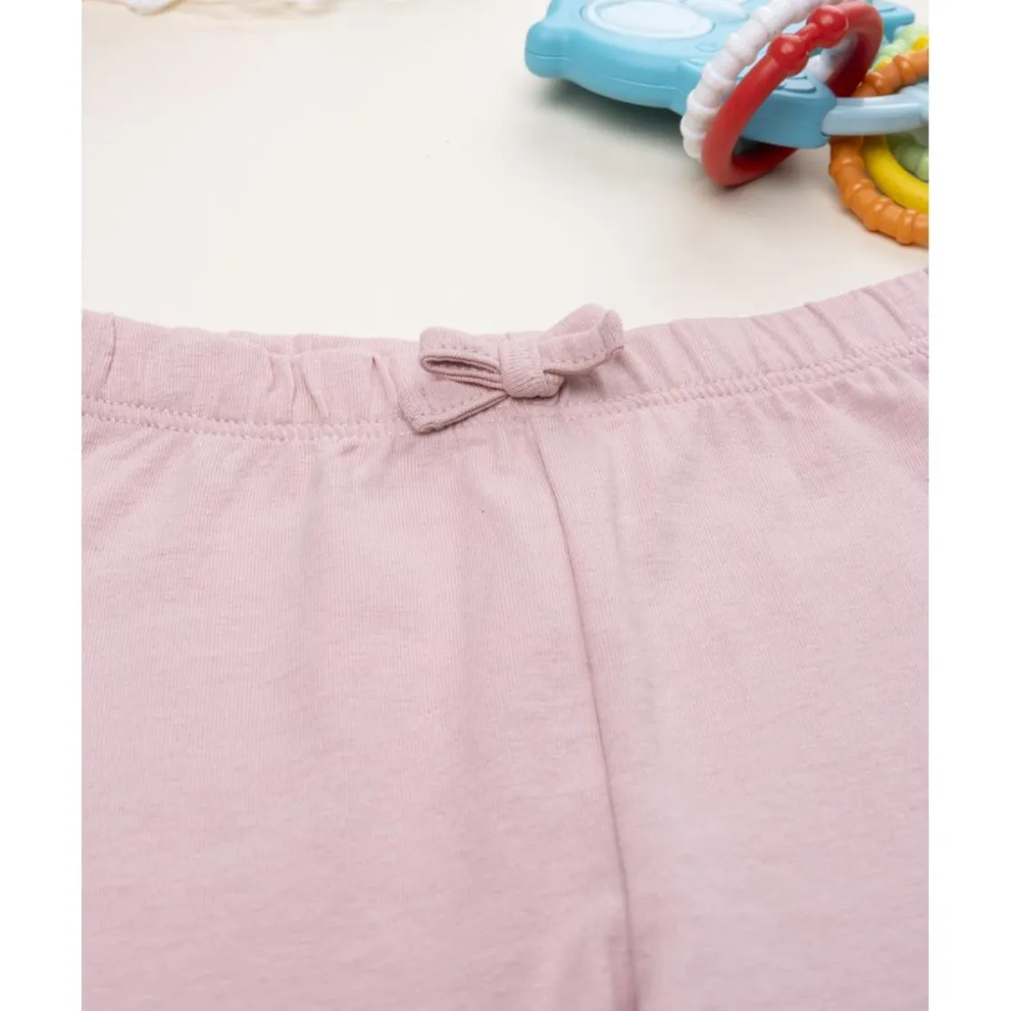 Prenatal Leggings niña rosa con flores