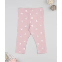 Prenatal Leggings niña rosa con flores