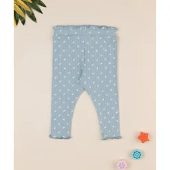 Prenatal Leggings niña verde canalé