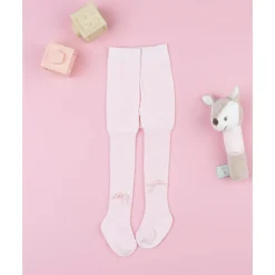 Prenatal Leotardo rosa de recién nacida con lazo