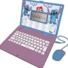 LEXIBOOK - Ordenador portátil educativo bilingüe Disney Stitch* Juguetes Educativos Y Libros