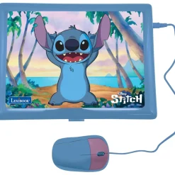 LEXIBOOK - Ordenador portátil educativo bilingüe Disney Stitch* Juguetes Educativos Y Libros
