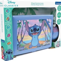 LEXIBOOK - Ordenador portátil educativo bilingüe Disney Stitch* Juguetes Educativos Y Libros
