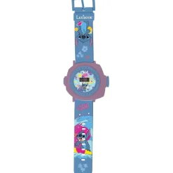 LEXIBOOK - Reloj proyector digital Stitch Disney