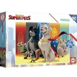 EDUCA BORRAS Liga de Super-Mascotas: rompecabezas de 200 piezas grandes, tamaño montado 40 x 28 cm* Juegos Y Puzzles