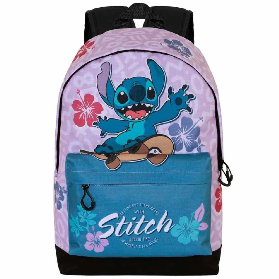 KARACTER MANIA Lilo & Stitch - Mochila 44cm HS Fan 2.2 - Skate* Material Escolar