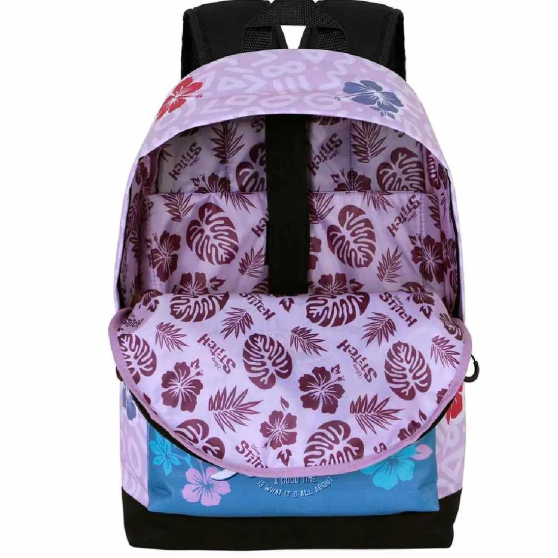 KARACTER MANIA Lilo & Stitch - Mochila 44cm HS Fan 2.2 - Skate* Material Escolar