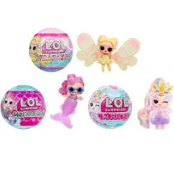 LOL SURPRISE L.O.L. Surprise - Just add Water - Pack 3 muñecas fantasía (sirena, hada y unicornio)