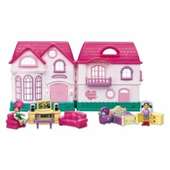 LOLLY - Casa de muñecas con 25 accesorios* Muñecas