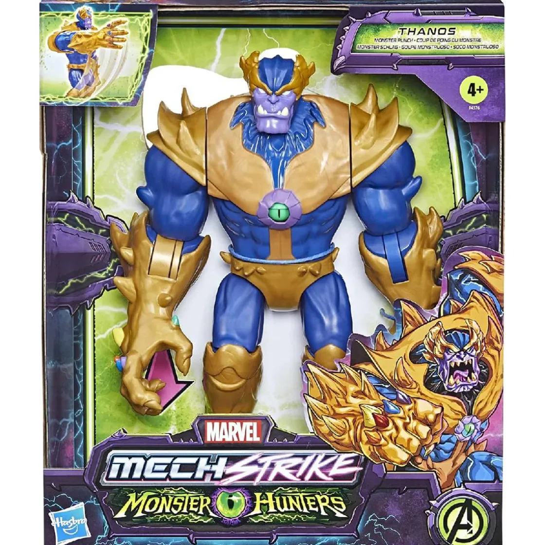 HASBRO EUROPEAN Los Vengadores - Monster Hunters - Thanos golpe monstruoso