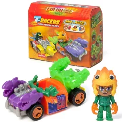 T-RACERS Magic Box - Coche coleccionable Color Rush Car & Racer