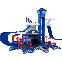 TOYS "R" US Majorette - Estación de Policía Creatix con Vehículo Incluido ㅤ