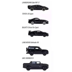 MAJORETTE - Pack 5 Coches Black Edition* Vehículos Y Circuitos