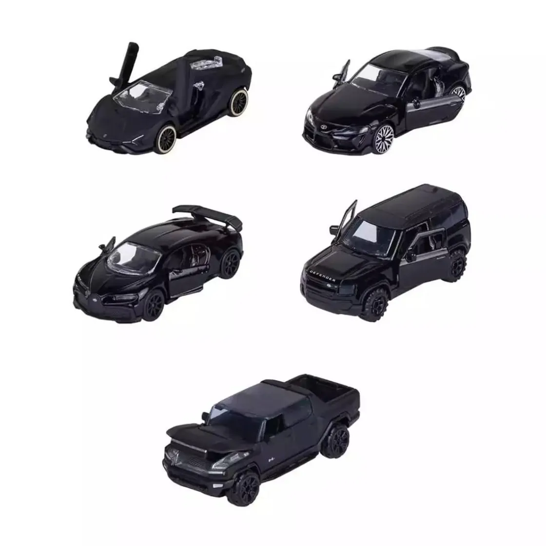 MAJORETTE - Pack 5 Coches Black Edition* Vehículos Y Circuitos