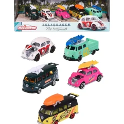 MAJORETTE TOYS Majorette - Set de 5 vehículos Volkswagen The Originals, escala 1:64, partes en metal ㅤ* Vehículos Y Circuitos