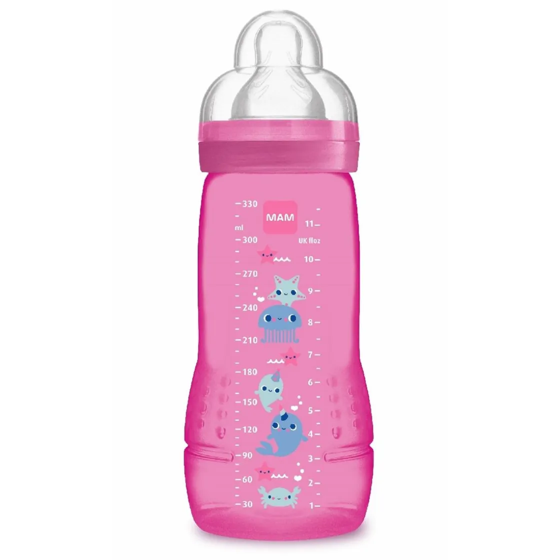 MAM - Biberón Easy Active 330 ml Rosa