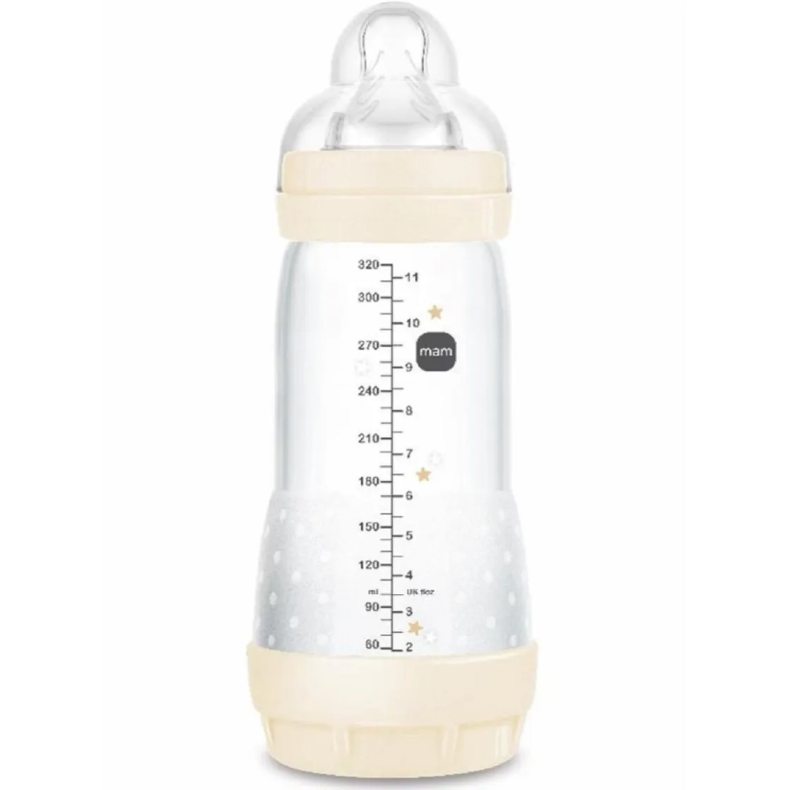 MAM - Biberón Easy Start anticólicos 320 ml Beige* Biberones Y Chupetes·Biberones