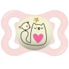 MAM - Chupete Supreme Night silicona brillante 2-6 meses rosa
