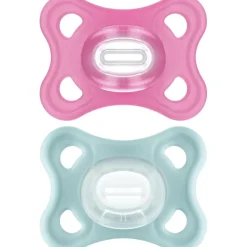 MAM - Pack 2 chupetes Comfort Silicona 3-12 meses - Rosa/Verde