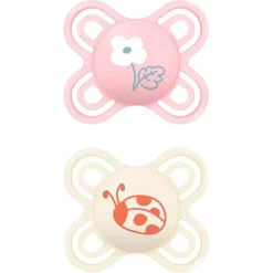 MAM - Pack 2 chupetes Perfect Start silicona mate 0-2 meses rosa