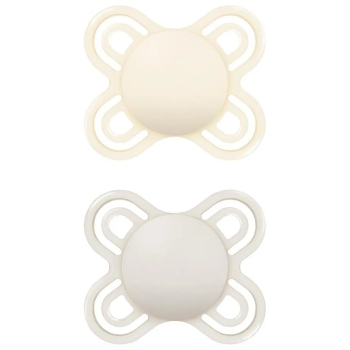 MAM - Pack 2 chupetes Perfect Start silicona mate 0-2 meses neutro* Biberones Y Chupetes·Chupetes