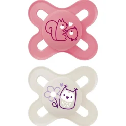 MAM - Pack 2 chupetes Start silicona mate 0-2 meses rosa