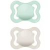 MAM - Pack 2 chupetes Supreme Night silicona brillante 2-6 meses neutro* Biberones Y Chupetes·Chupetes