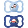 MAM - Pack 2 chupetes Supreme silicona mate +6 meses azul