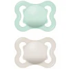 MAM - Pack 2 chupetes Supreme silicona mate 2-6 meses neutro* Biberones Y Chupetes·Chupetes