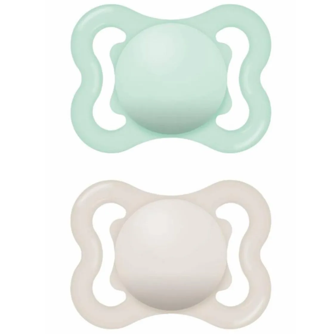 MAM - Pack 2 chupetes Supreme silicona mate 2-6 meses neutro* Biberones Y Chupetes·Chupetes