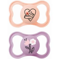 MAM - Pack 2 chupetes Supreme silicona mate +6 meses rosa* Biberones Y Chupetes·Chupetes