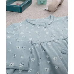 Prenatal Mameluco verde margaritas para niña