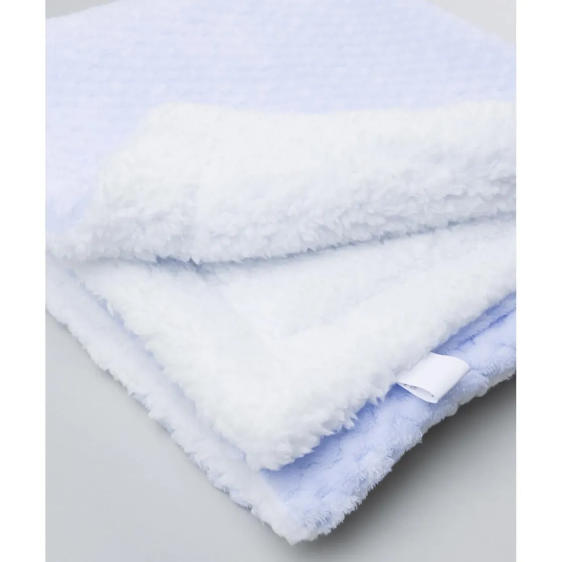 Prenatal Manta azul de bebé en terciopelo