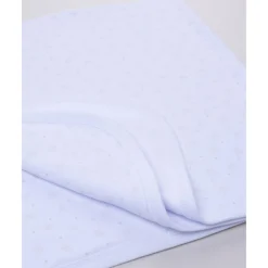 Prenatal Manta blanca con estampado gris para recién nacido