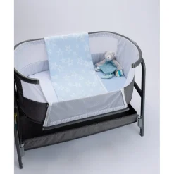 Prenatal Manta de Cuna Azul con Estrellas