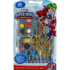 VALUVIC Marvel - Kit de pintura y colores Marvel Super Hero Adventures, 80 piezas* Arte Y Manualidades