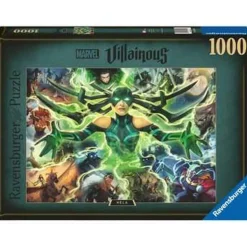 RAVENSBURGER IBÉRICA Marvel - Puzzle de 1000 piezas Marvel Villainous: Hela, rompecabezas para adultos ㅤ* Juegos Y Puzzles