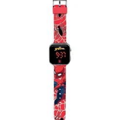 KIDS EUROSWAN S.L. Marvel - Reloj led Spiderman con funciones* Coleccionables Y Mini Mundos