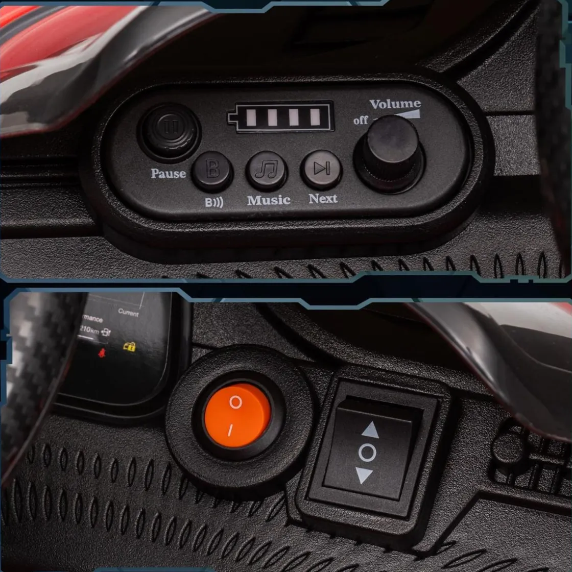 AIYAPLAY Maserati Gran Turismo Folgore eléctrico Rojo* Vehículos De Batería O A Pedales