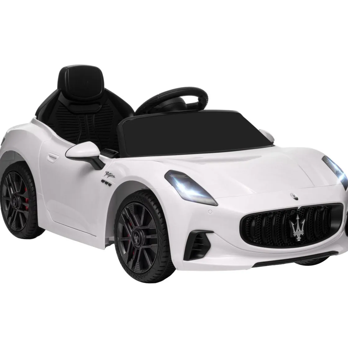 AIYAPLAY Maserati Gran Turismo Folgore eléctrico Blanco