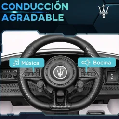AIYAPLAY Maserati Gran Turismo Folgore eléctrico Blanco