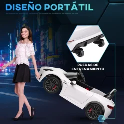 AIYAPLAY Maserati Gran Turismo Folgore eléctrico Blanco