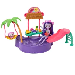 MATTEL - Enchantimals - Piscina infantil con tobogán y figuras ㅤ* Muñecas