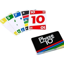 MATTEL - Juego de cartas Phase 10 inspirado en Rummy para fases familiares ㅤ* Friki Zone|Juegos Y Puzzles